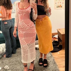 Summers kiss crochet maxi dress